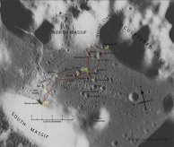 Apollo 17 traverse map